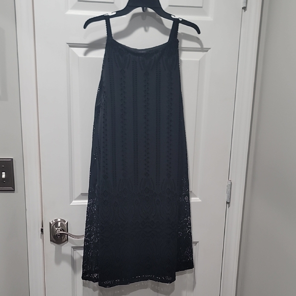 Luxology Dresses & Skirts - Luxology 2X Black Layered Midi Dress